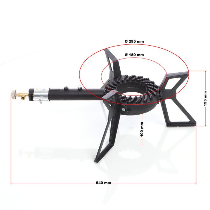 Fornello a gas da esterno 10,5 kw Per campeggio e outdoor Alimentato a gas propano/butano