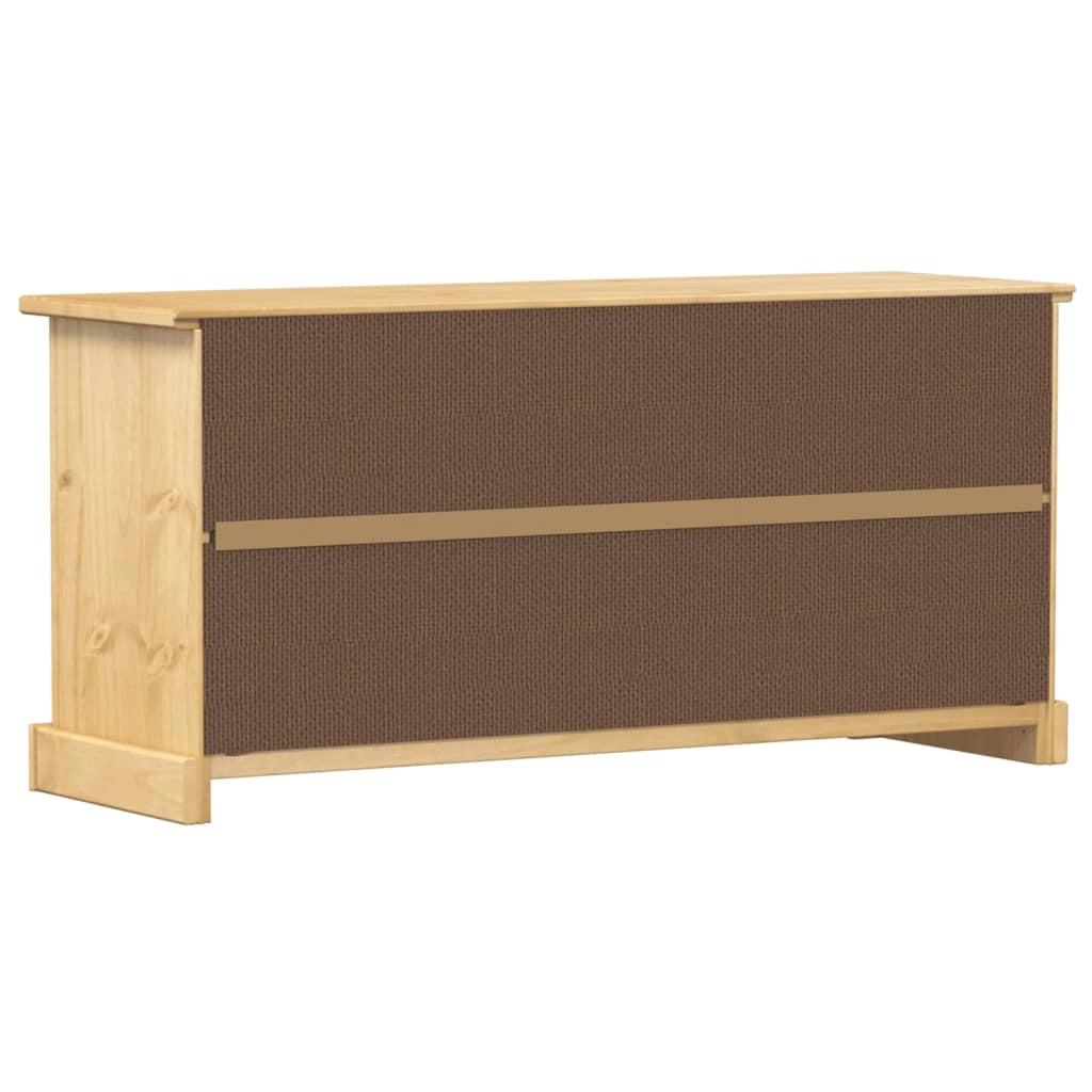 Scarpiera mobile contenitore per scarpe mobile per ingresso/corridoio/soggiorno Corona 99 x 32 x 47 cm legno massello di pino marrone 02_0021750