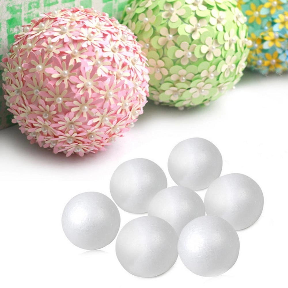 Trade Shop - Palline Di Polistirolo Confezione Palla Natalizia Da 5cm Decorazioni Addobbi 100 -