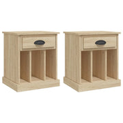 Set di 2 Comodini | Armadio da Notte | Mobiletto da notte Rovere Sonoma 43x36x50 cm