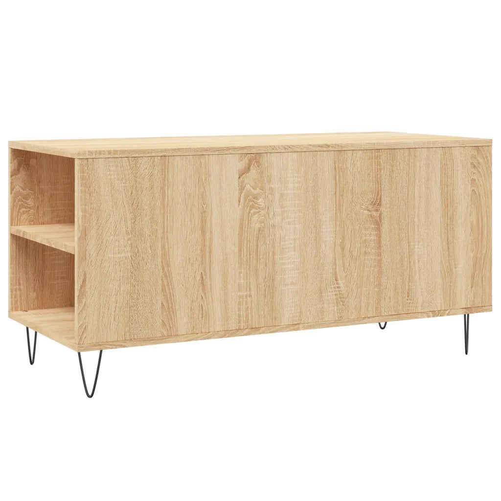 Tavolino Salotto-Tavolino da soggiorno-Tavolo Rovere Sonoma 102x44,5x50 cm Legno Multistrato 751420