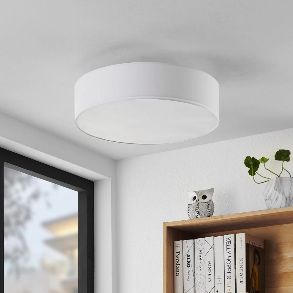 Plafoniera Trio HOTEL argento/bianco 50cm 3xE27 IP20