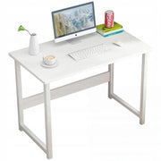 Scrivania per Computer Bianca 80x37x73 cm Compatta e Funzionale