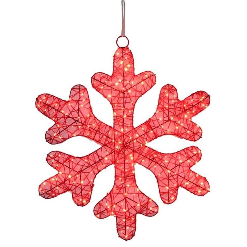 HIGH-TECH FIOCCO DI NEVE 210 LED ROSSO CM. 60