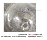 Lampada Da Soffitto A Sospensione Con Sfera Di Vetro 15cm APP1682-1CP