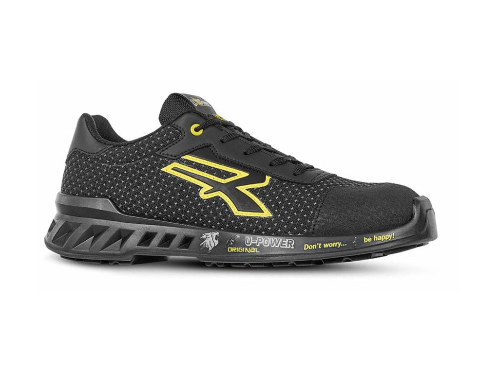 U-Power Rv20014-39 Scarpe Antinfortunistiche Leggere con Puntale Airtoe Aluminium Matt S3 Src Ci Esd Giallo-Nere Numero 39