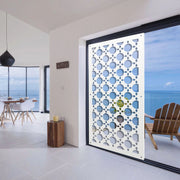 ALADIN - Pannello in PVC traforato - Parasole Colore: bianco, Misura: 98x198 cm