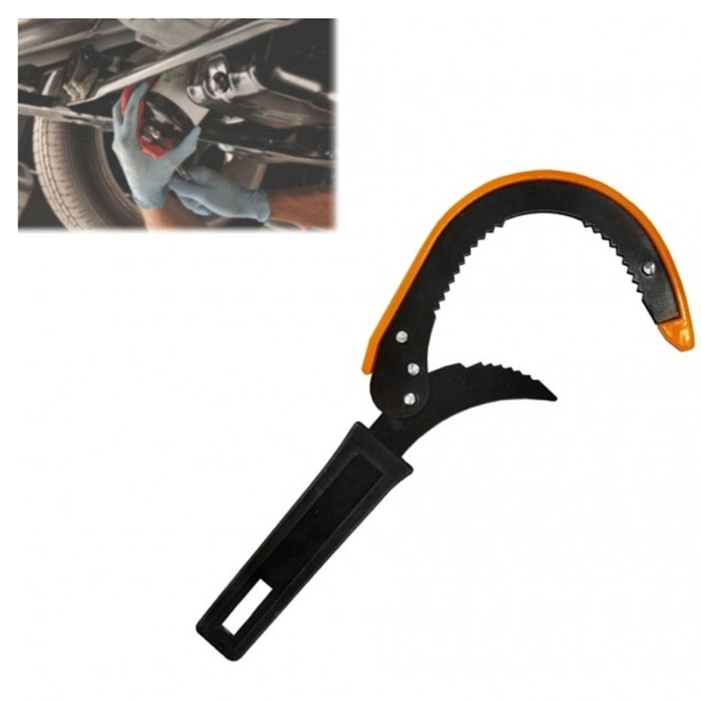 Trade Shop - Chiave Con Ganasce Seghettate Universale Filtro Per Auto Moto Cambio Olio Motore -