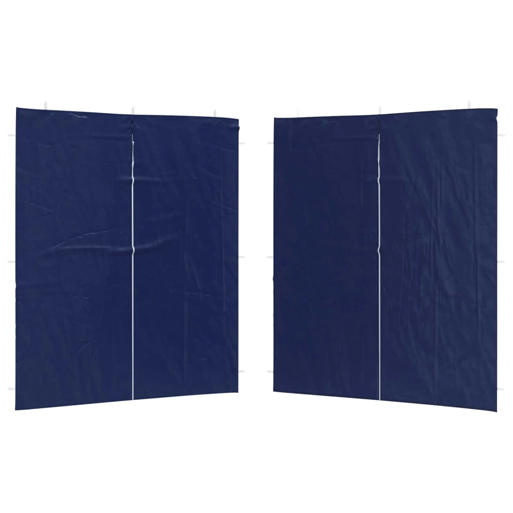Parete per tenda da festa 2 pz Blu 200 x 195 cm PE e Acciaio CFW7240085