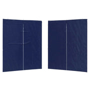 Parete per tenda da festa 2 pz Blu 200 x 195 cm PE e Acciaio CFW7240085
