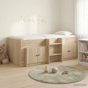 Struttura Letto Loft con Mobile con porta 3 pz Rovere Sonoma 3423392
