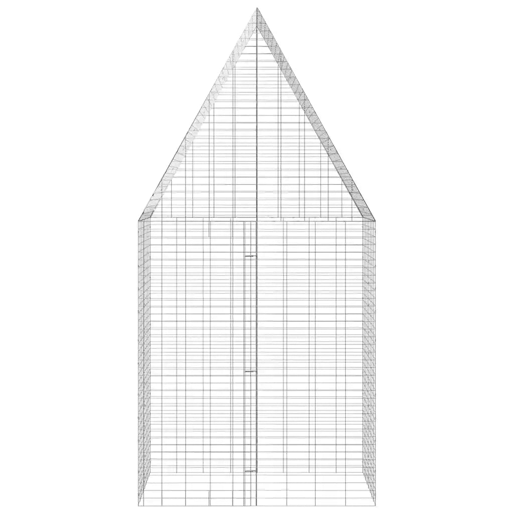 Gabbia per Conigli Argento 100 x 100 x 210 cm Acciaio zincato