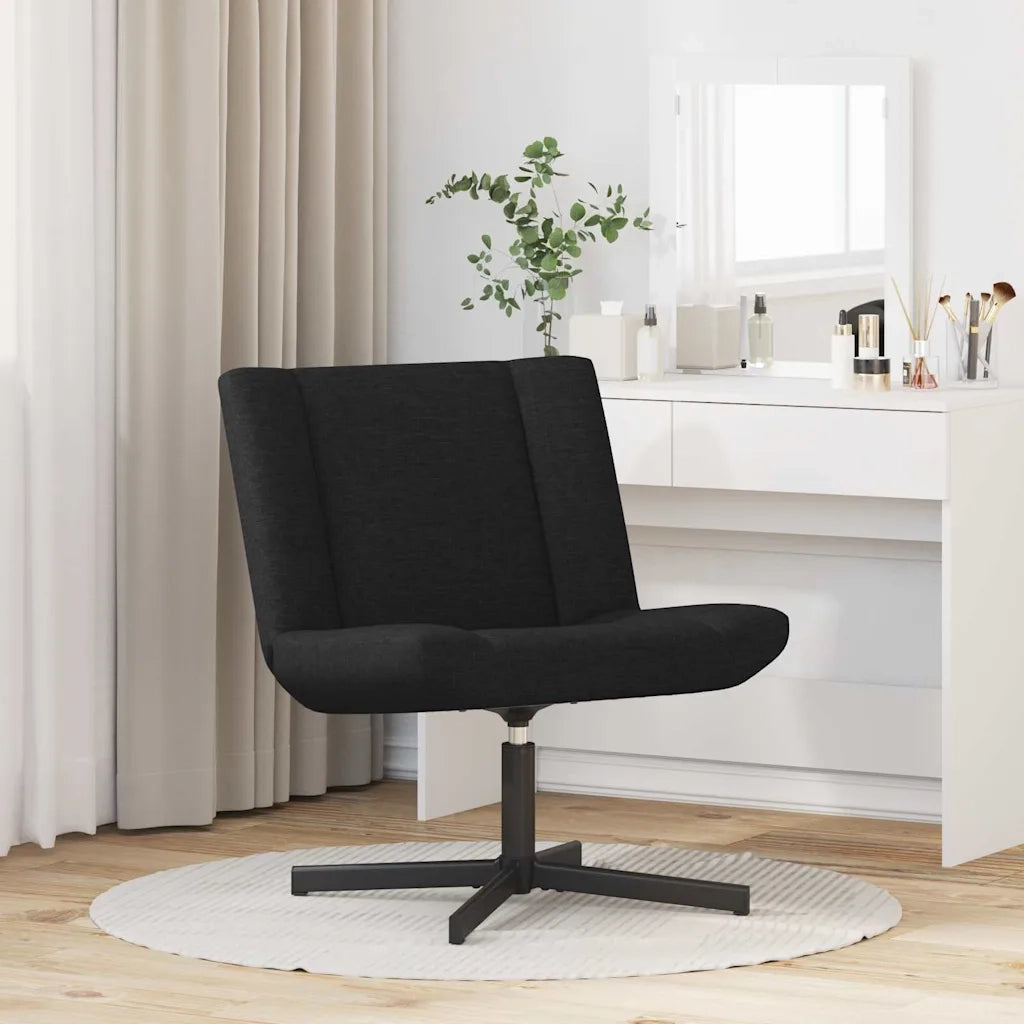 Sedia girevole Nero 63 x 75 x 76 cm Tessuto CFW1878563