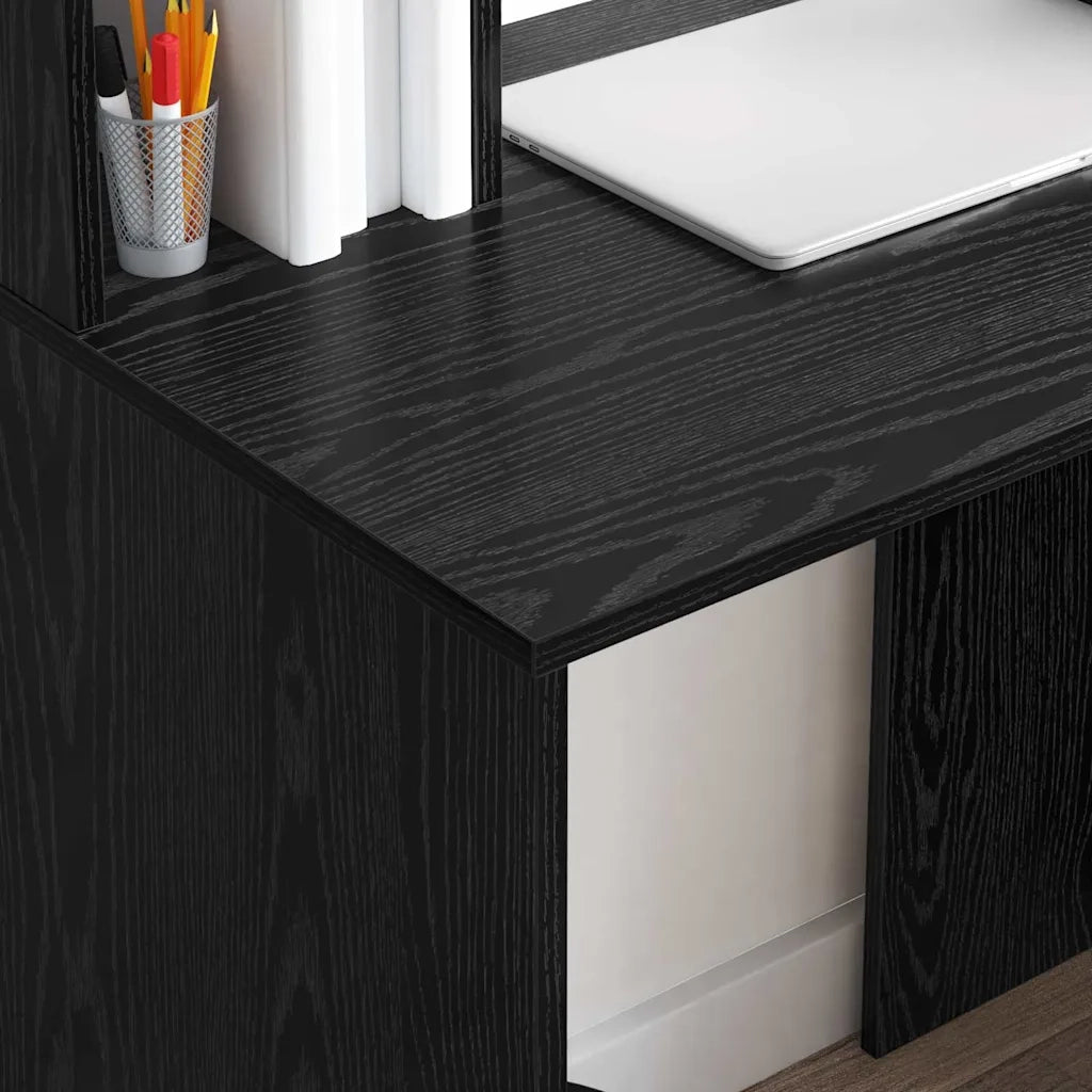Scrivania Rovere Nero 91 x 50 x 149 cm Legno multistrato 869259
