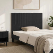 Testiera da Muro HOORN Nero Legno ingegnerizzato 897416