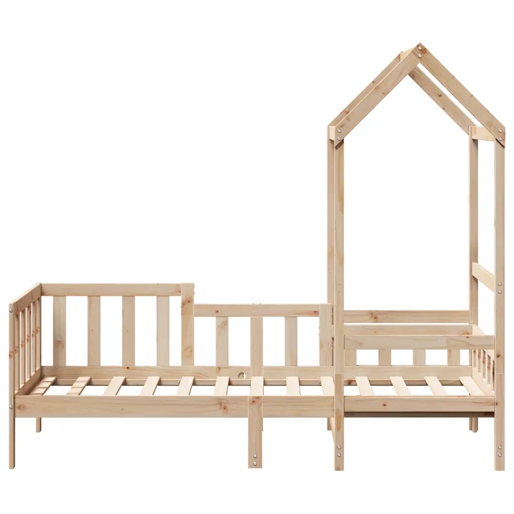 Dormeuse con Tetto 80x200 cm in Legno Massello di Pino 3282264