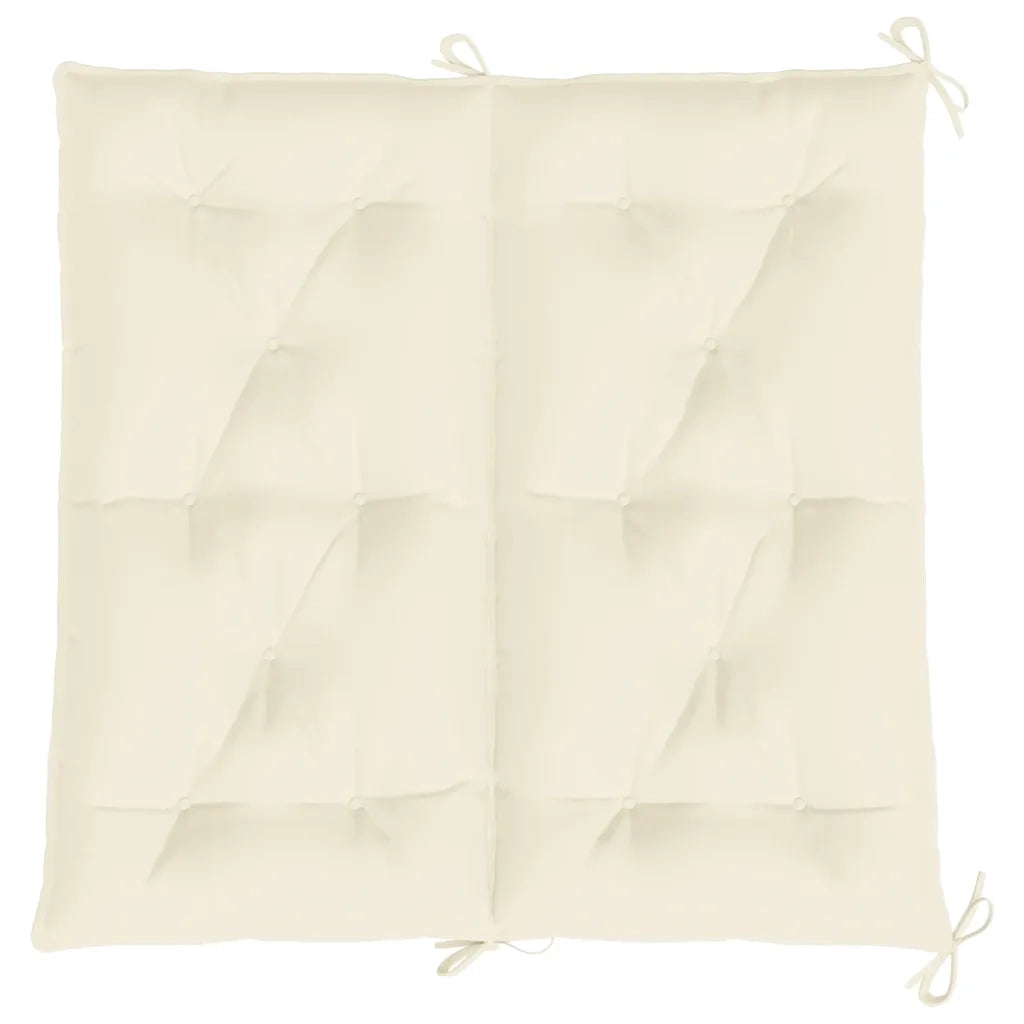 Cuscino per Panca Bianco Crema 100x(50+50)x7cm Tessuto Oxford 314994