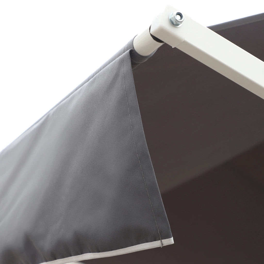 Tenda da giardino 3x3m ¨C zephmum ¨C Bianco grigio poliestere acero