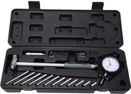 Strumento di misura interno - Orologio digitale di misura - Portata di misura 50-160 mm - Precisione 0,01 mm - Lega di alluminio - Strumento ultrapreciso - Profondimetro
