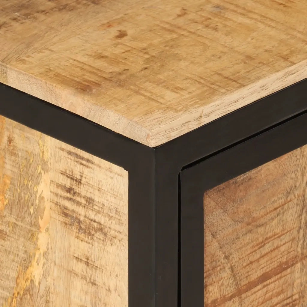 Mobile da Bagno 40x30x50 cm in Legno Massello di Mango e Ferro 358573