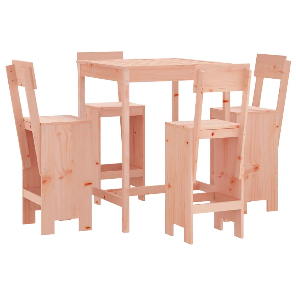 Set da Bar da Giardino 5 pz | Set Salotto da Giardino in Legno Massello di Douglas
