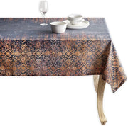 Tela da tavolo in cotone 100%, per cucina, sala da pranzo, tavolo, decorazione, feste, matrimoni, Natale e Capodanno (rettangolare, 140 cm x 180 cm)