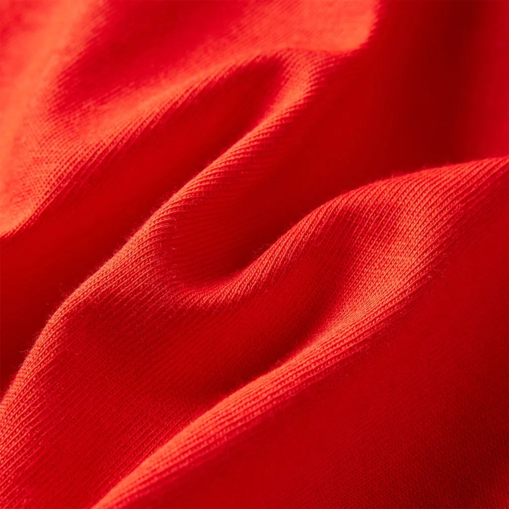 Maglietta da Bambino Maniche Lunghe Rossa 104 13295