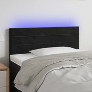 Testiera a LED-Testata con LED Nera 80x5x78/88 cm in Velluto 101696