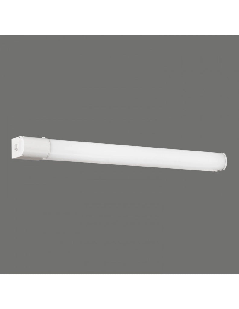 Applique Rettangolare Bianca Specchio Bagno Led Garona IP44 ACB