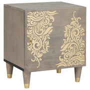 Comodino con porta Grigio 40 x 33 x 46 cm 4018768