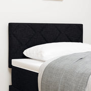 Testiera LED  Design a Blocchi Diamante Nera 80 cm Tessuto