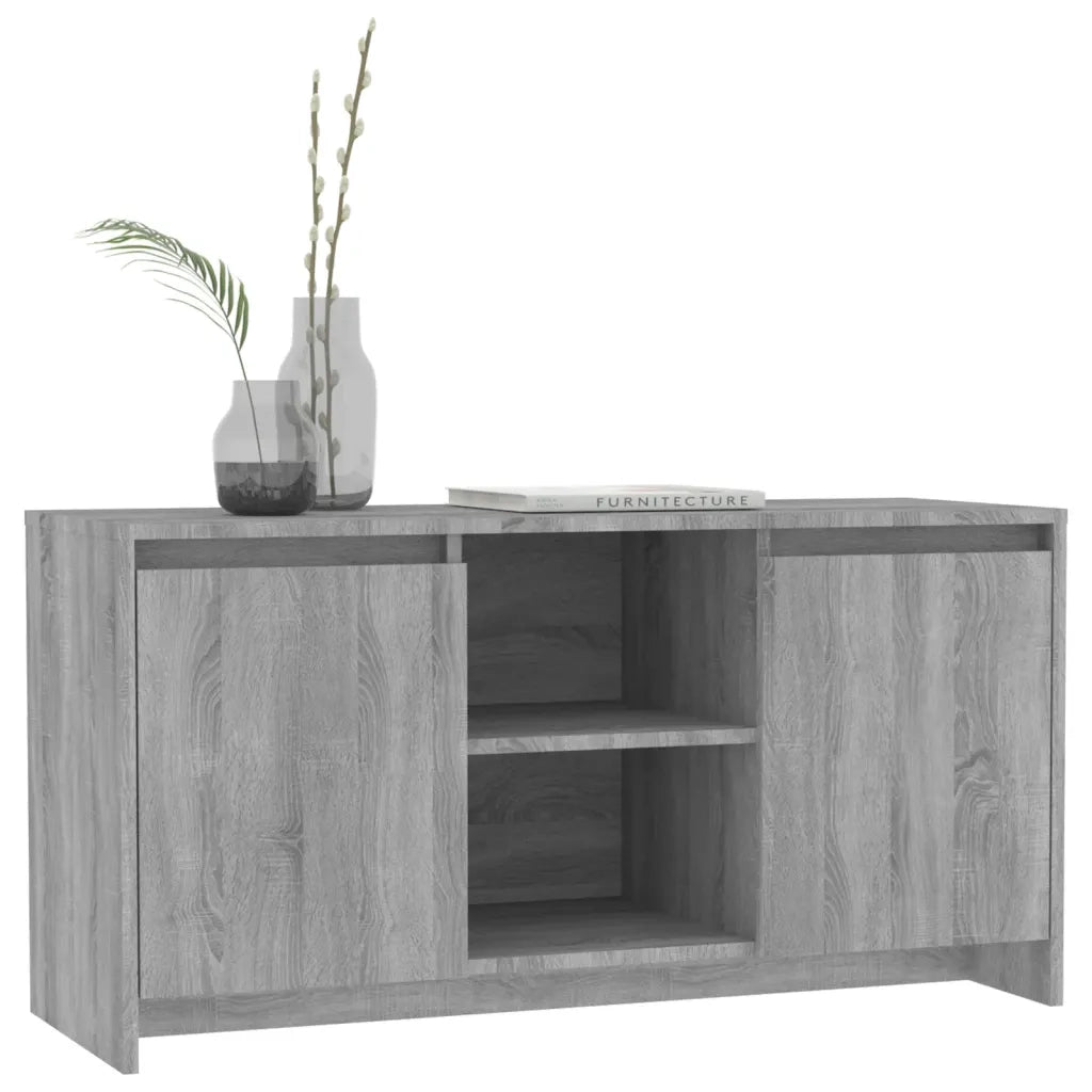 Mobile Porta TV Grigio Sonoma 102x37,5x52,5 cm in Truciolato 813021