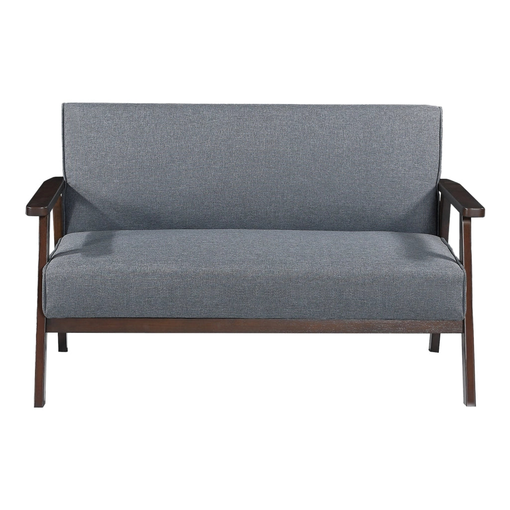 Divano/poltrona 2 posti 121 x 69 x 75 cm grigio 03_0009134