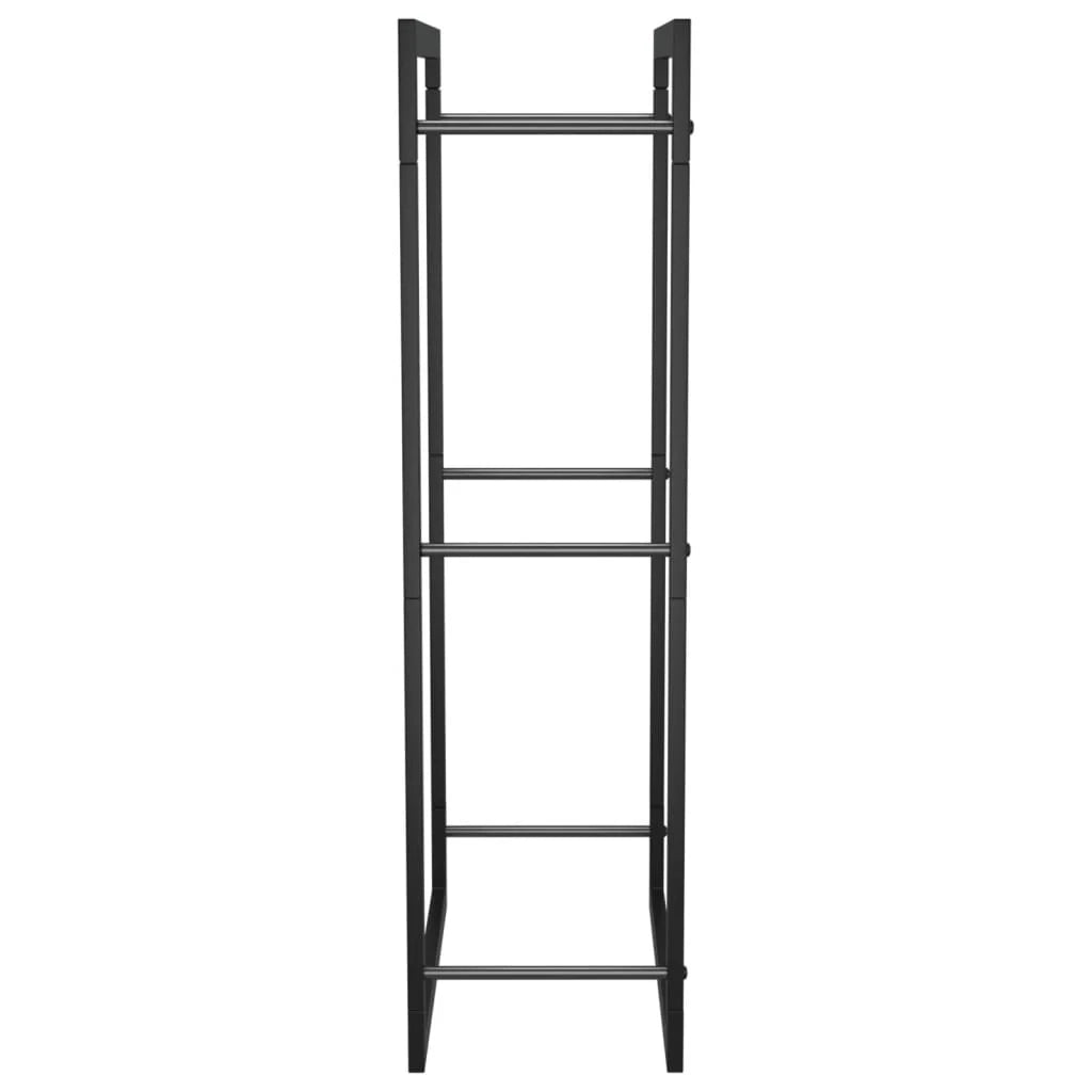 Portalegna finitura opaca 50 x 28 x 94 cm acciaio nero 02_0043750