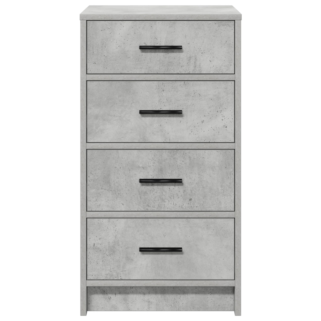 Sideboard Grigio Cemento 40x41x75 cm Legno Ingegnerizzato