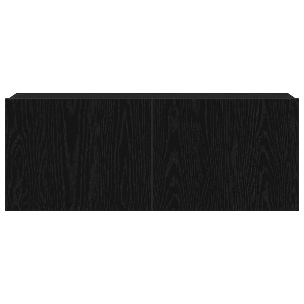Stand TV in Quercia Nera 80x30x30 cm Realizzato in Legno Compatto