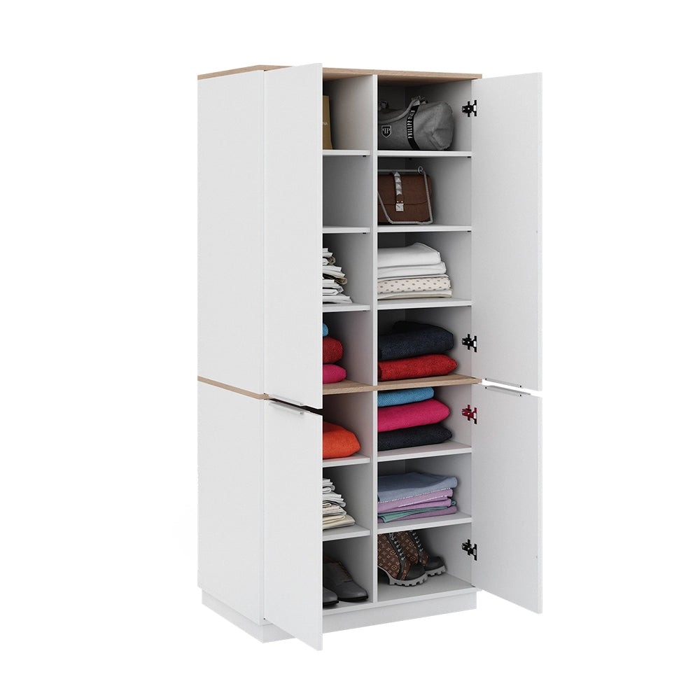 Vicco Scaffale per file Bianco 82 x 179 cm con 6 ripiani