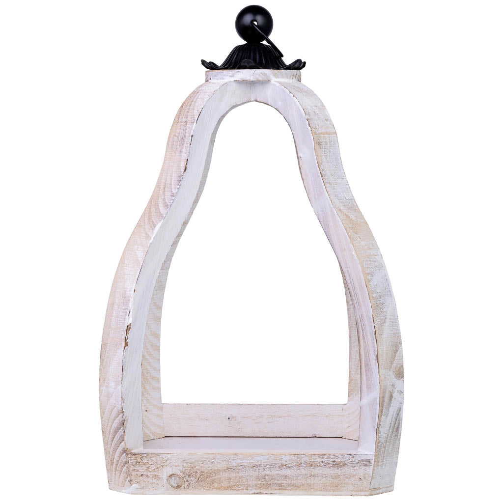 Set di 2 portavasi in legno 29x29x49h-18x18x34h cm