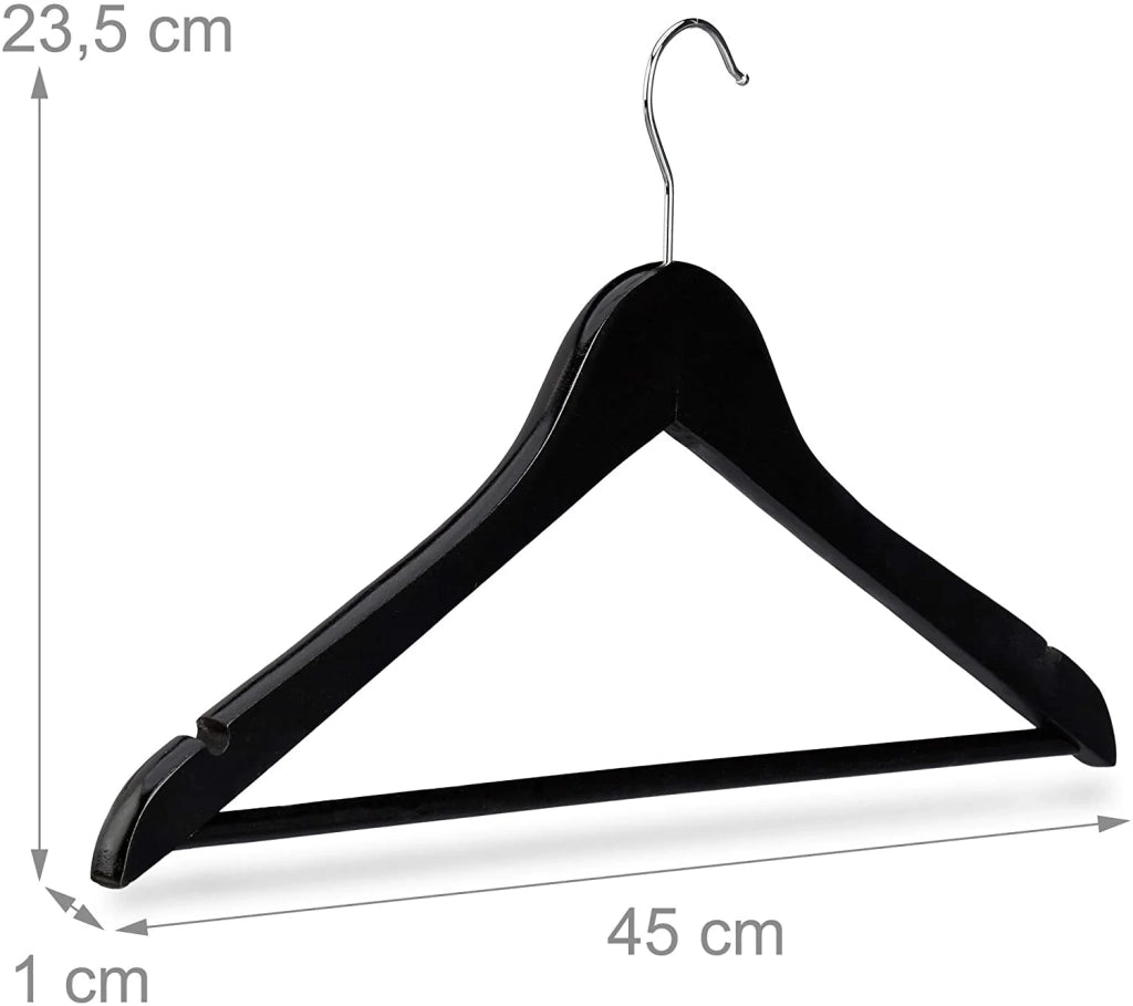 Confezione da 50 grucce con tacche in legno nero 13_0002505_2