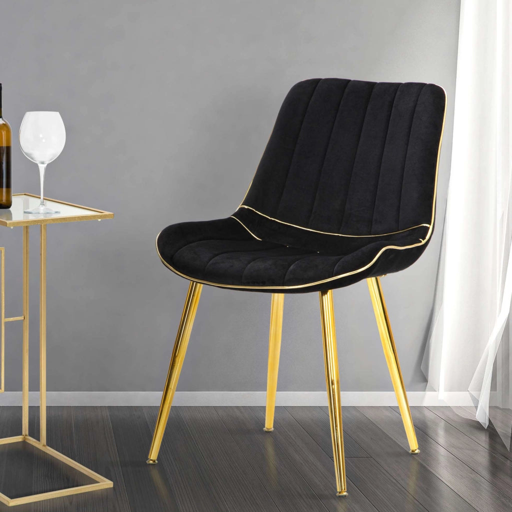 Poltroncina Ribe, Poltrona set da 2, 51x59x79h cm Nero