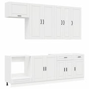 Unità Cucina PORTO 8 pcs Bianco Lucido Legno ingegnerizzato 3438167