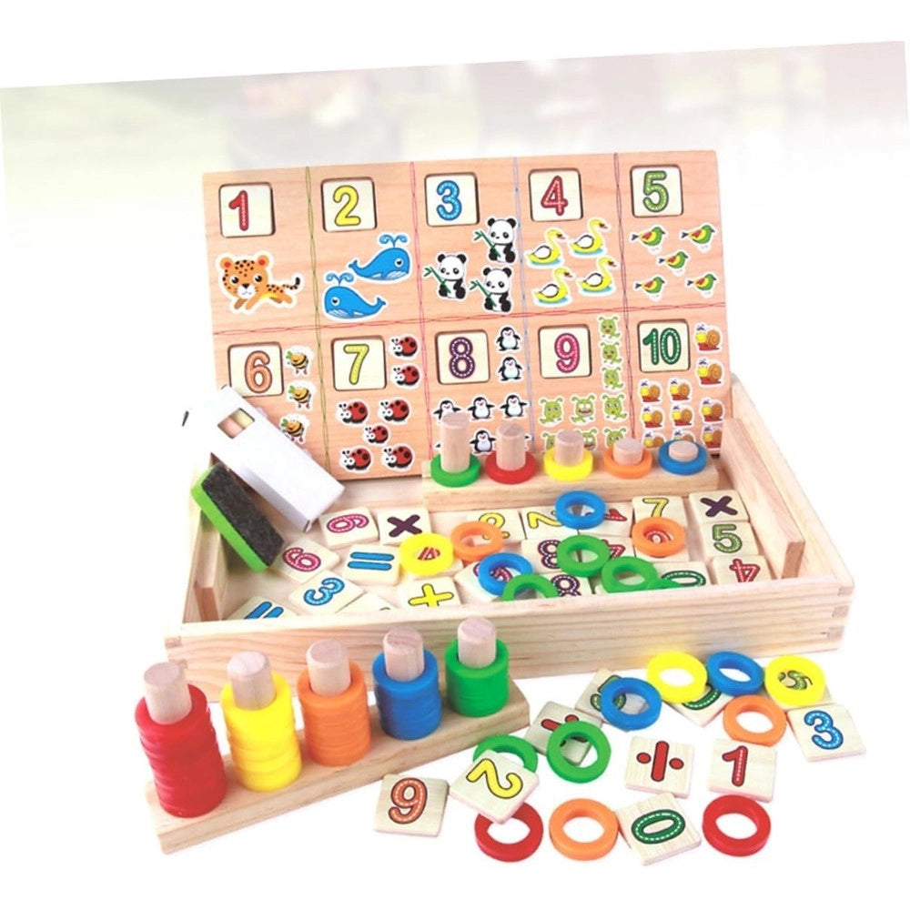 Trade Shop - Scatola Giocattoli Educativi Di Conteggio Giocattolo Per Bambini Multifunzione -