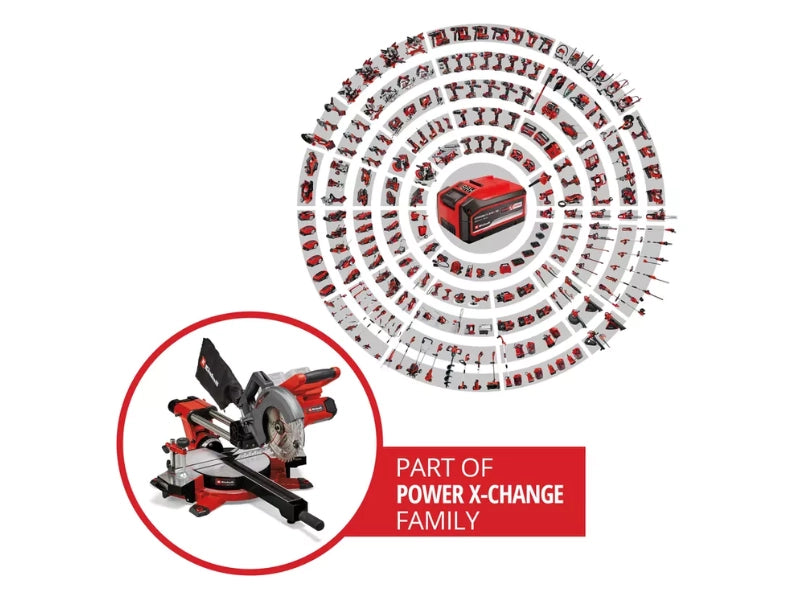 Troncatrice a batteria Einhell TE-SM 36/210 Li - Solo tagli angolari e obliqui