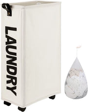 27,5 pollici slancio wasca con sacchetto di lavaggio rimovibile su ruote (4 colori), schiaccianoci pieghevoli, wasca pieghevole su ruote (beige)