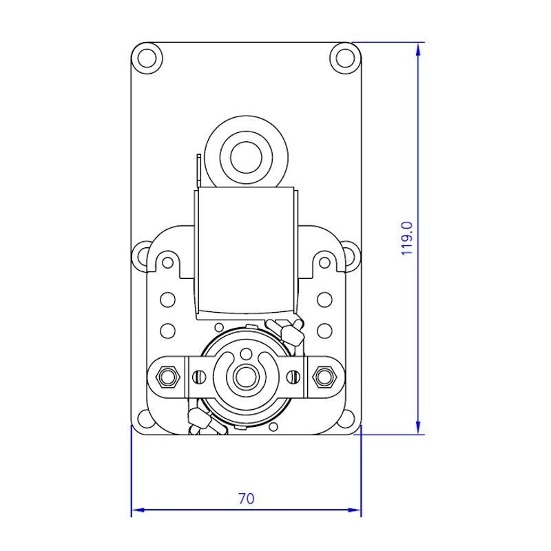 Ricambistufeapellet MOTORIDUTTORE  T3 3RPM Pacco 32MM Albero 8,5MM SPIANATO FB1249 Mellor