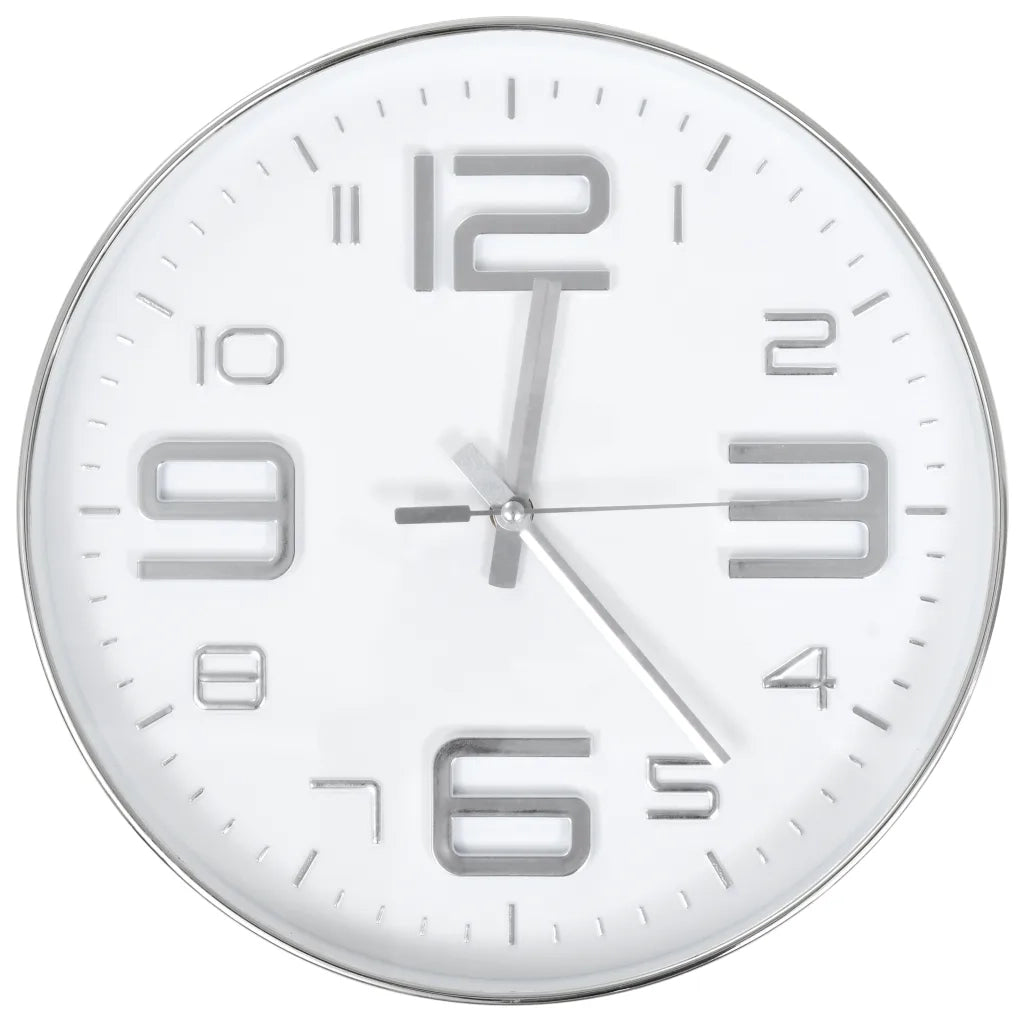 Orologio da Parete 30 cm Argento CFW6631635