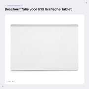 Protezione schermo multifunzionale - Materiali PVC - Adatto per tablet grafici G10 - Dimensioni 273 x 184 mm - Spessore 0,3 mm - Film da disegno