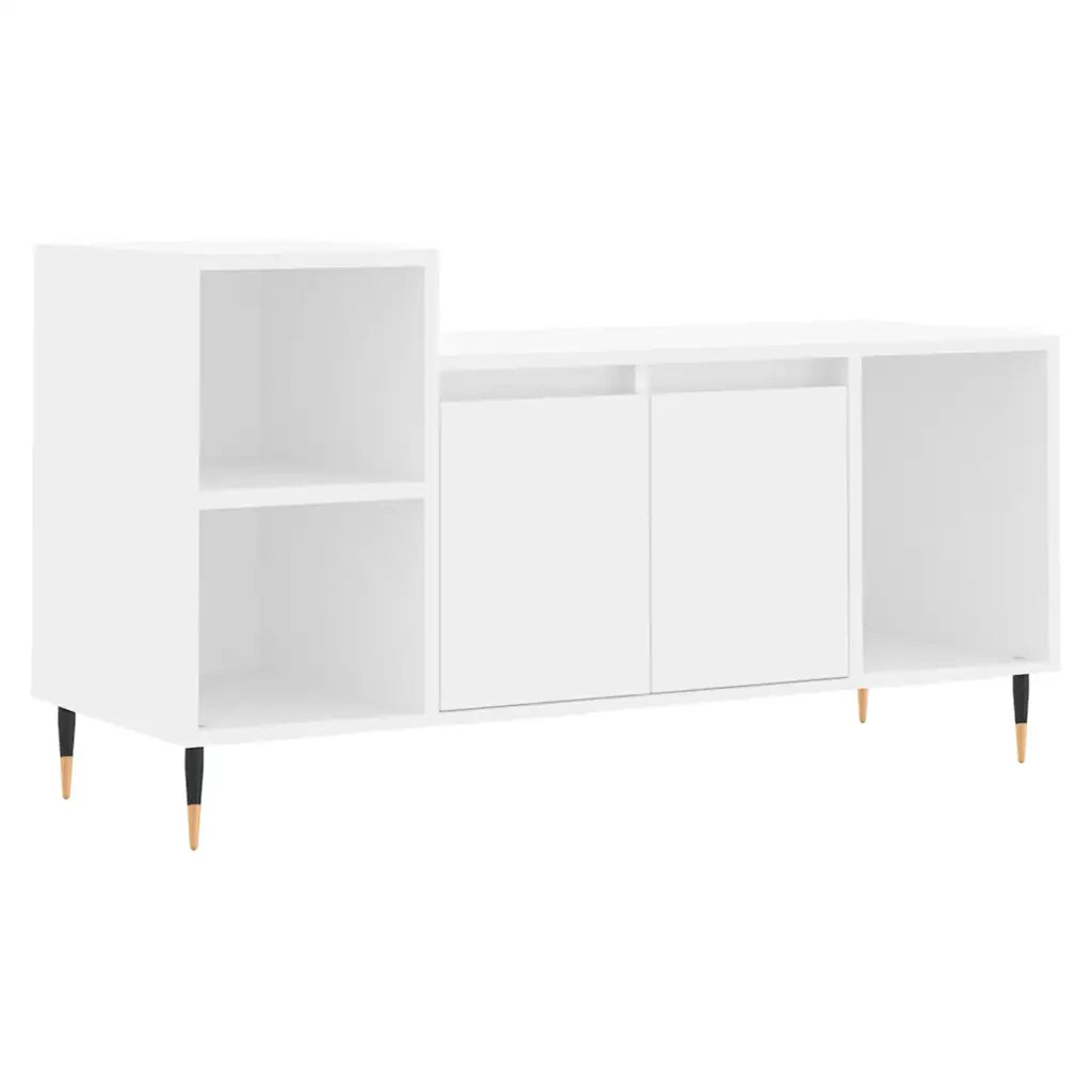 Mobile Porta TV-Mobile per TV-Credenza TV Bianco 100x35x55 cm in Legno Multistrato 210626