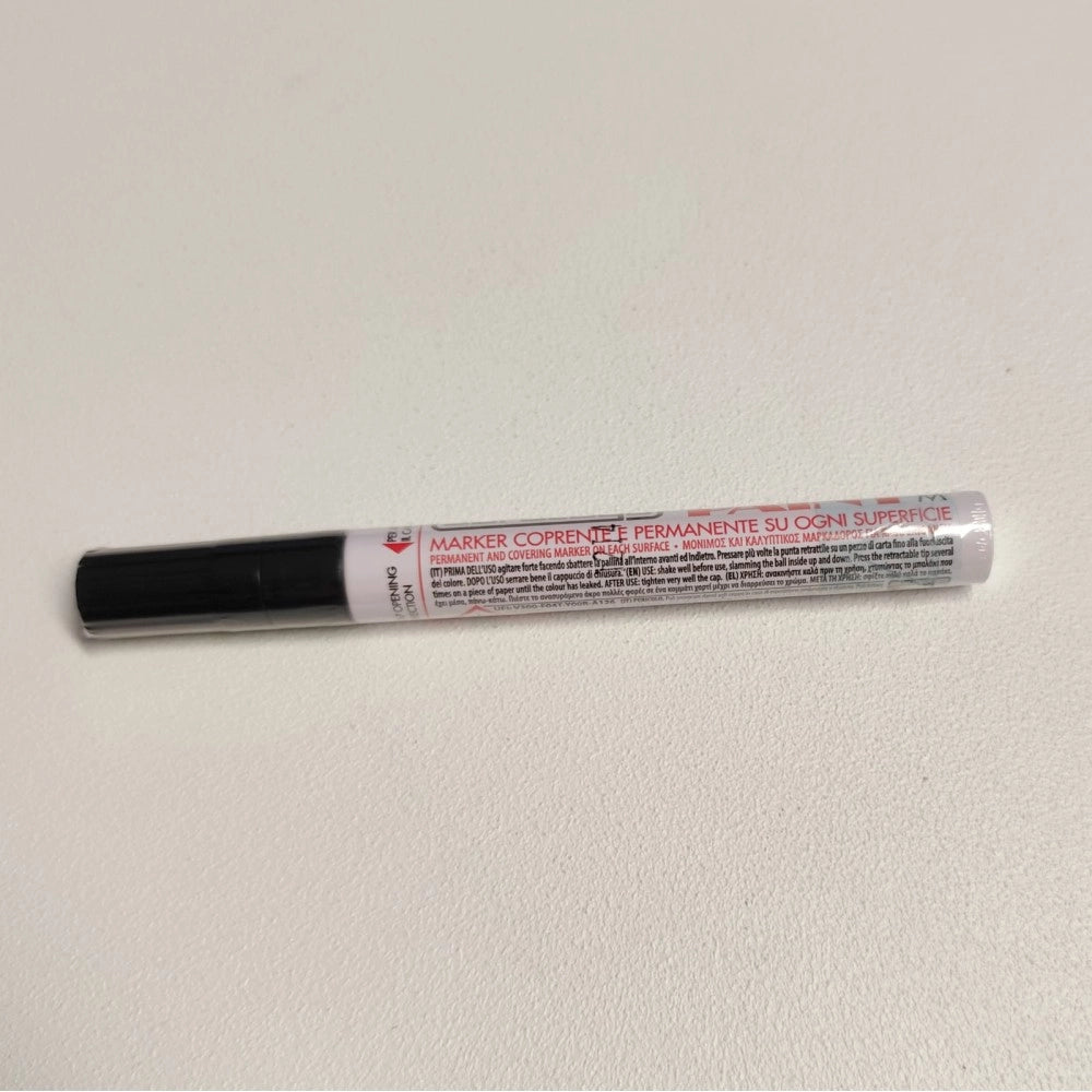 Paint pennarello colore nero punta grossa indelebile coprente permanente su ogni superficie
