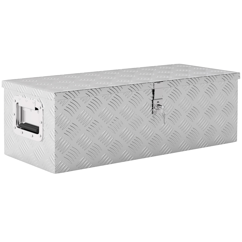 Cassetta attrezzi ¨C Zephmum ¨C Aluminio grigio 76x33x25 cm